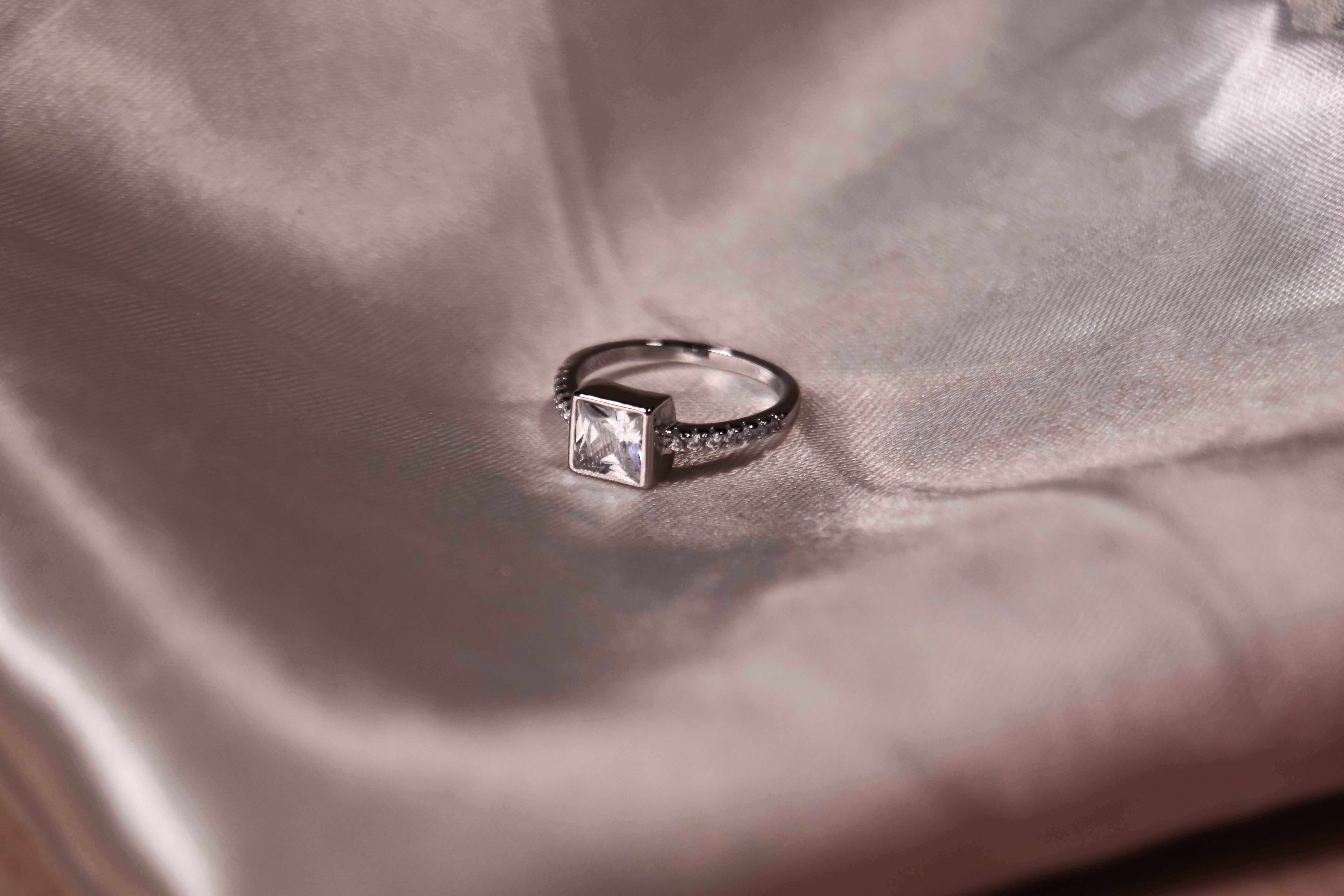 Frosted Prism Princess Ring