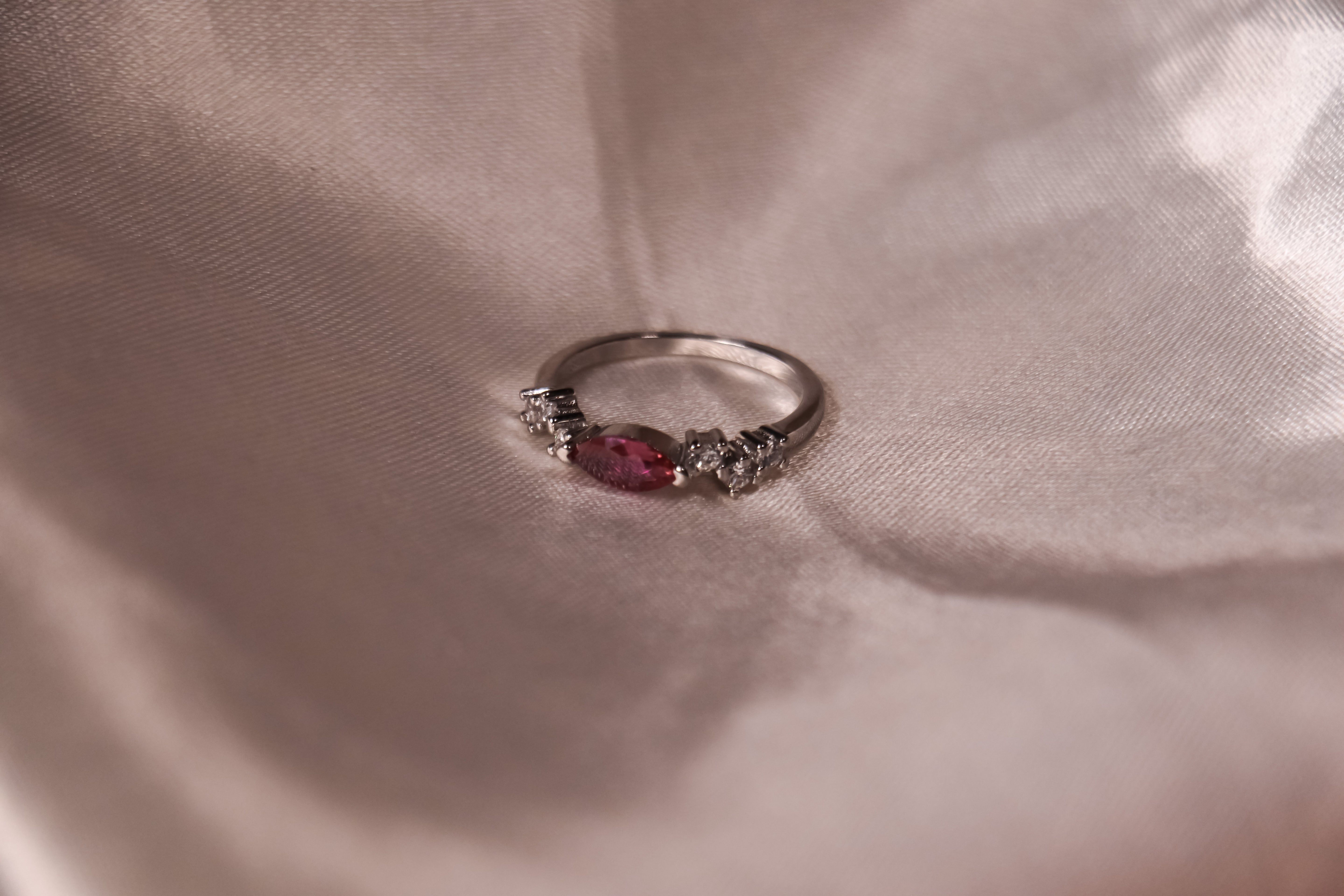 Rose Radiant Marquise Ring