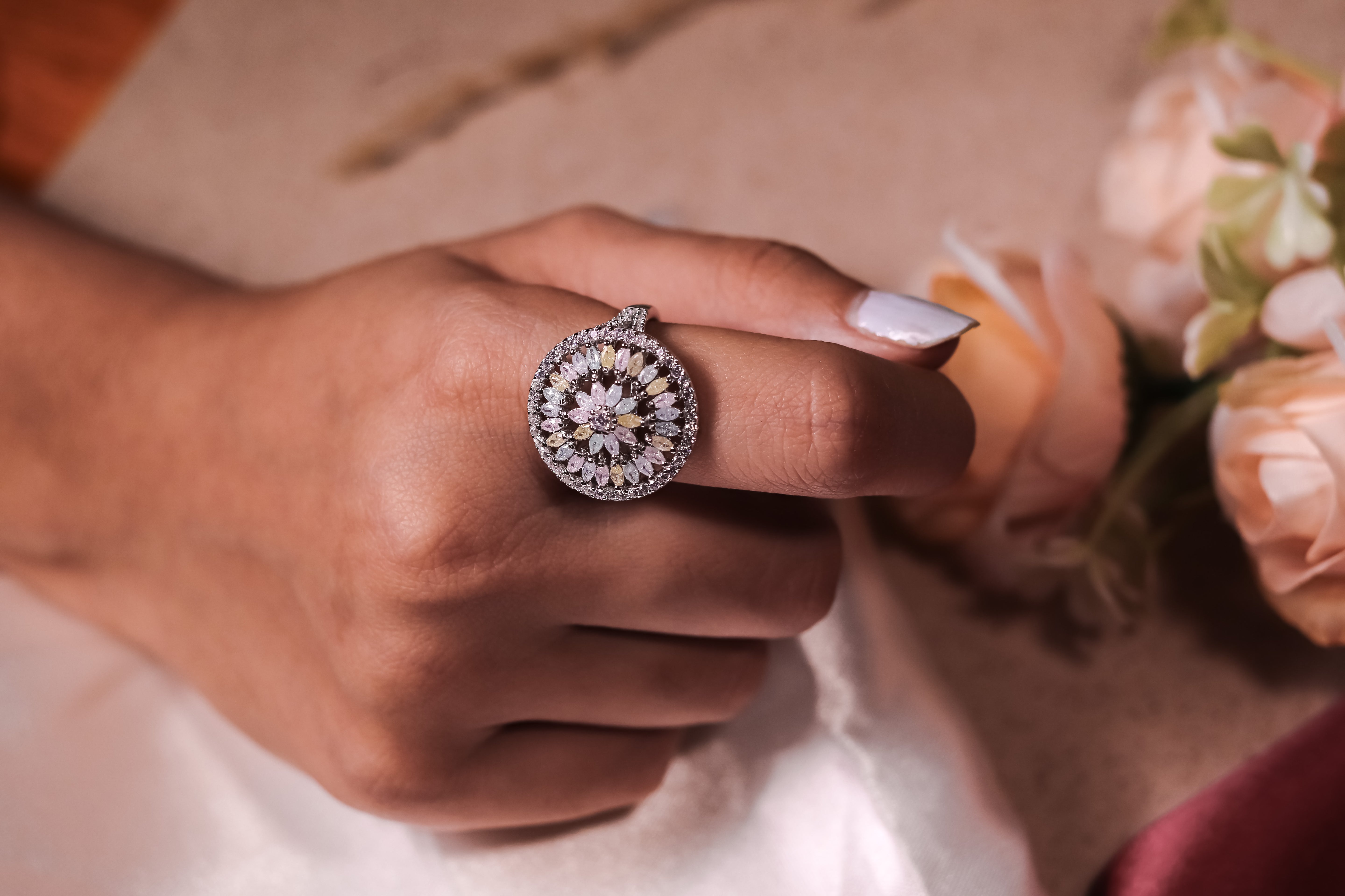 Regal Radiance Halo Ring