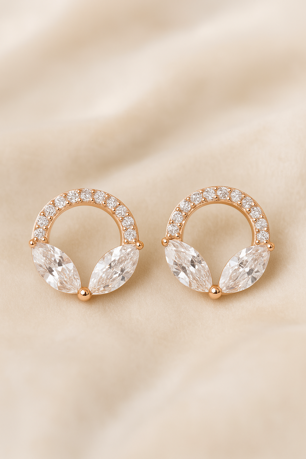 Marquise Glow Studs