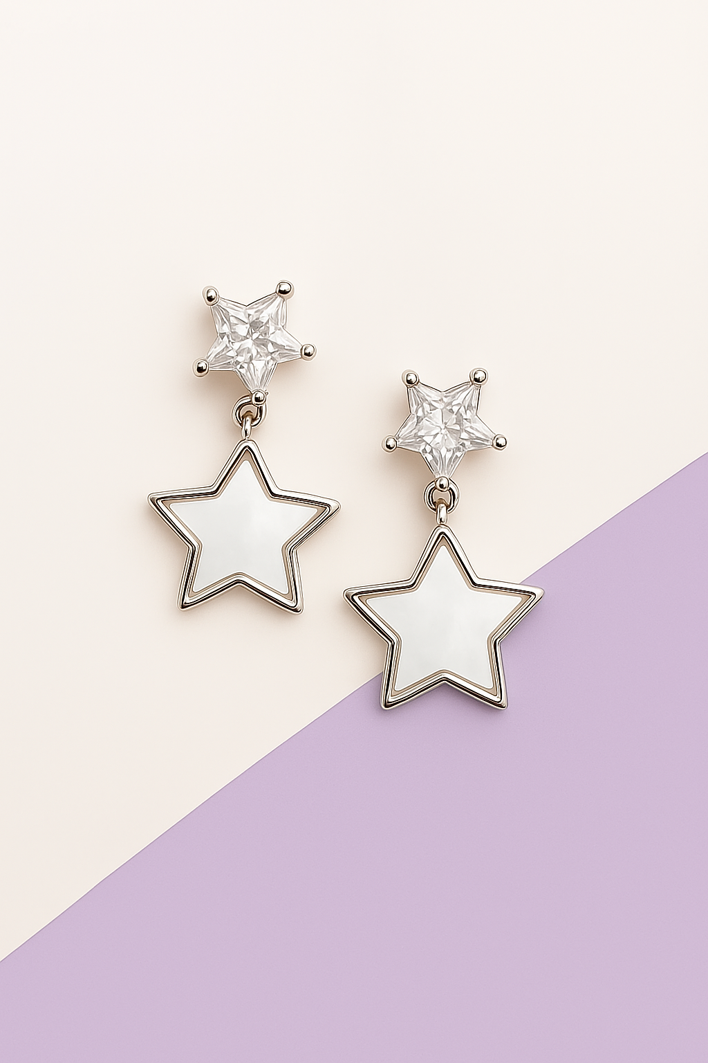 Celestial Sparkle Star Earrings | 925 Sterling Silver