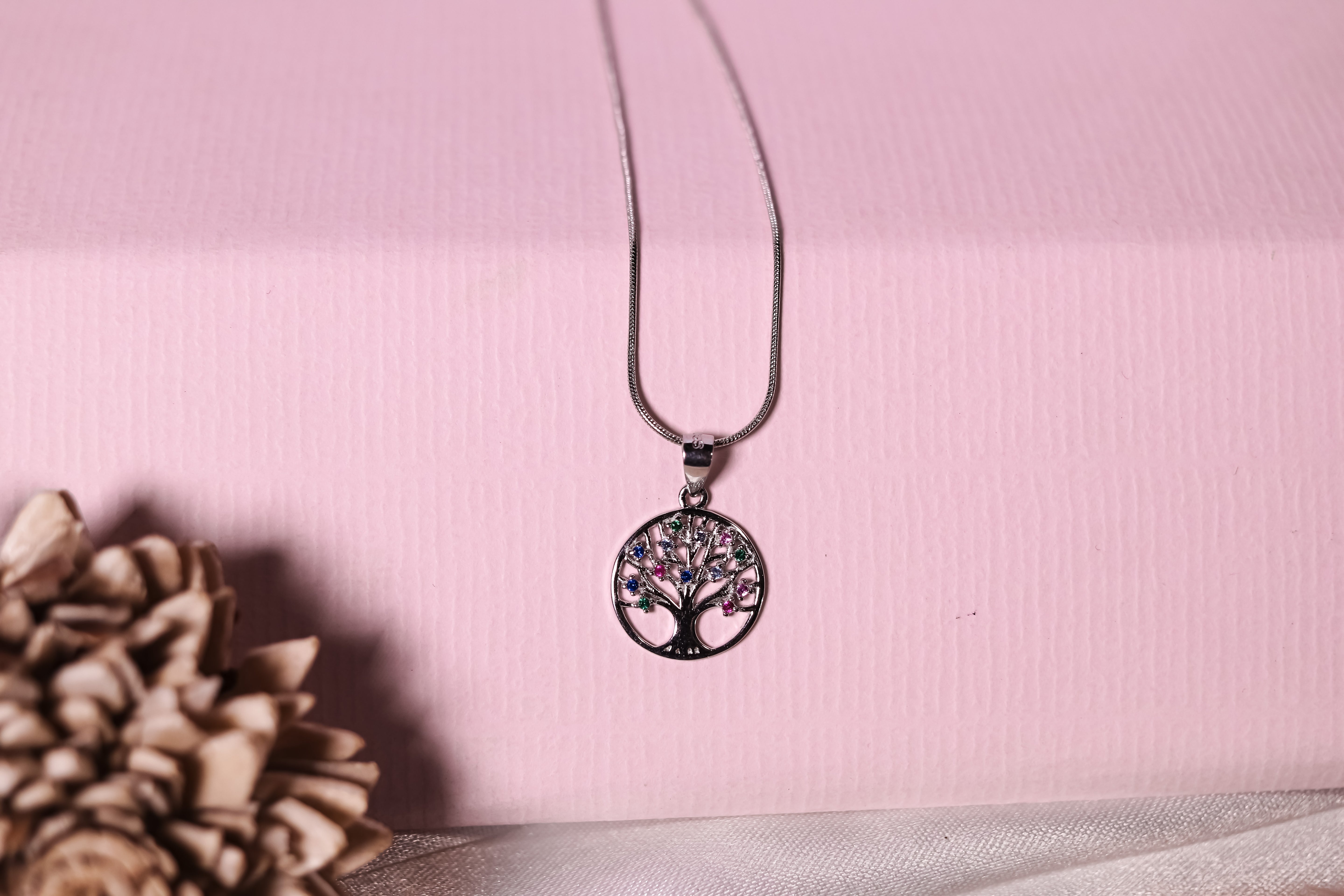 Sterling Silver Tree of Life Pendant Necklace