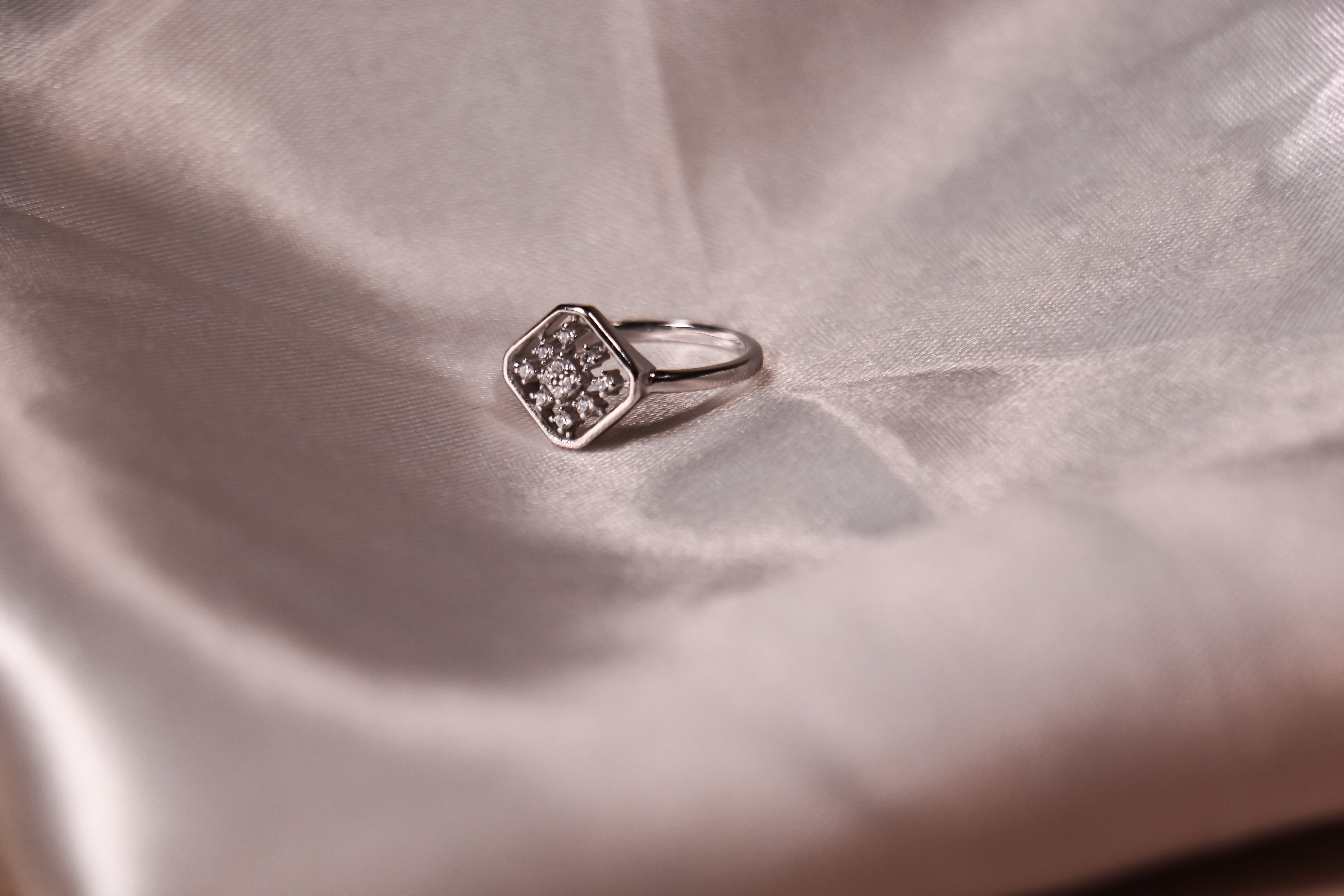Stellar Bloom Silver Ring