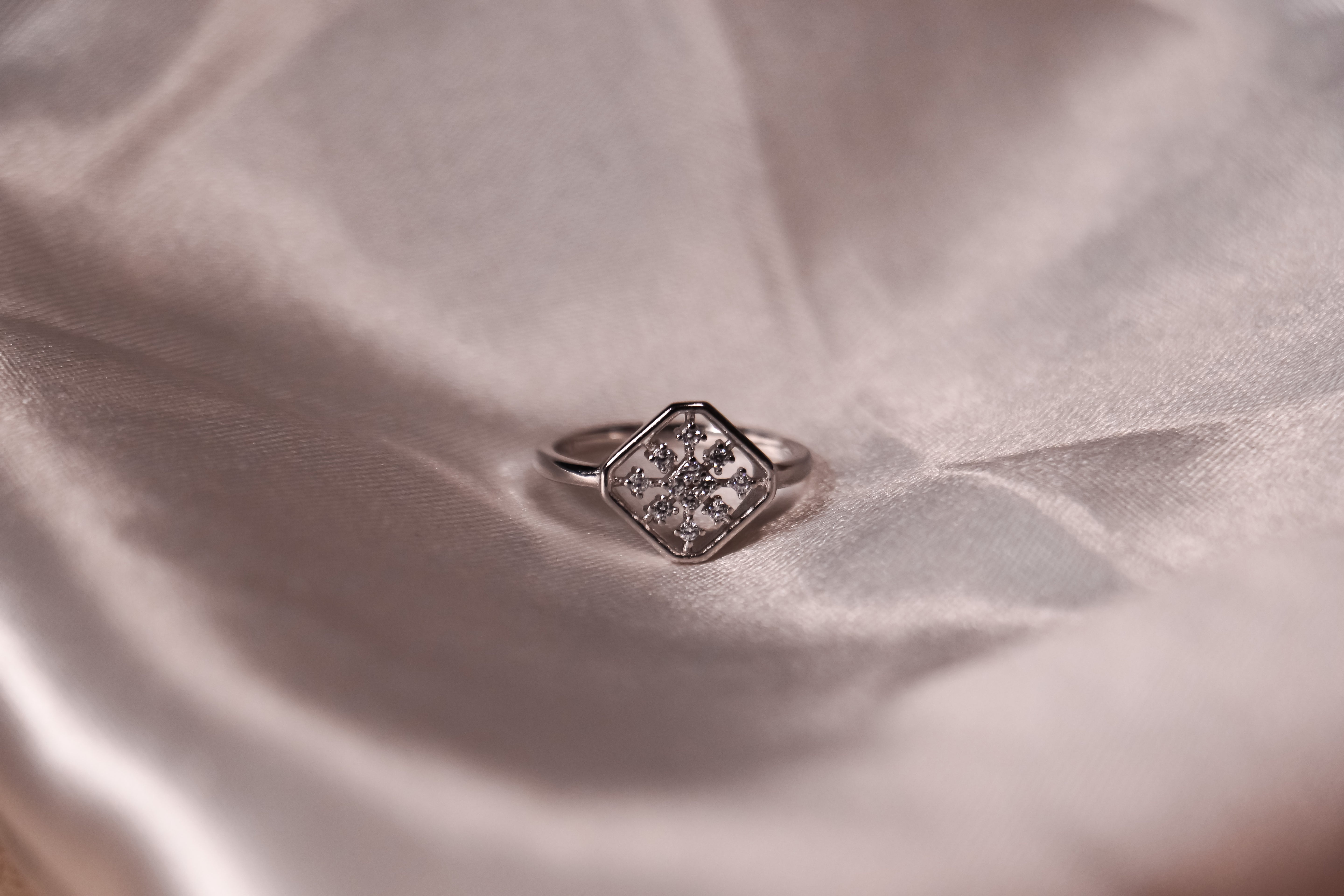 Stellar Bloom Silver Ring