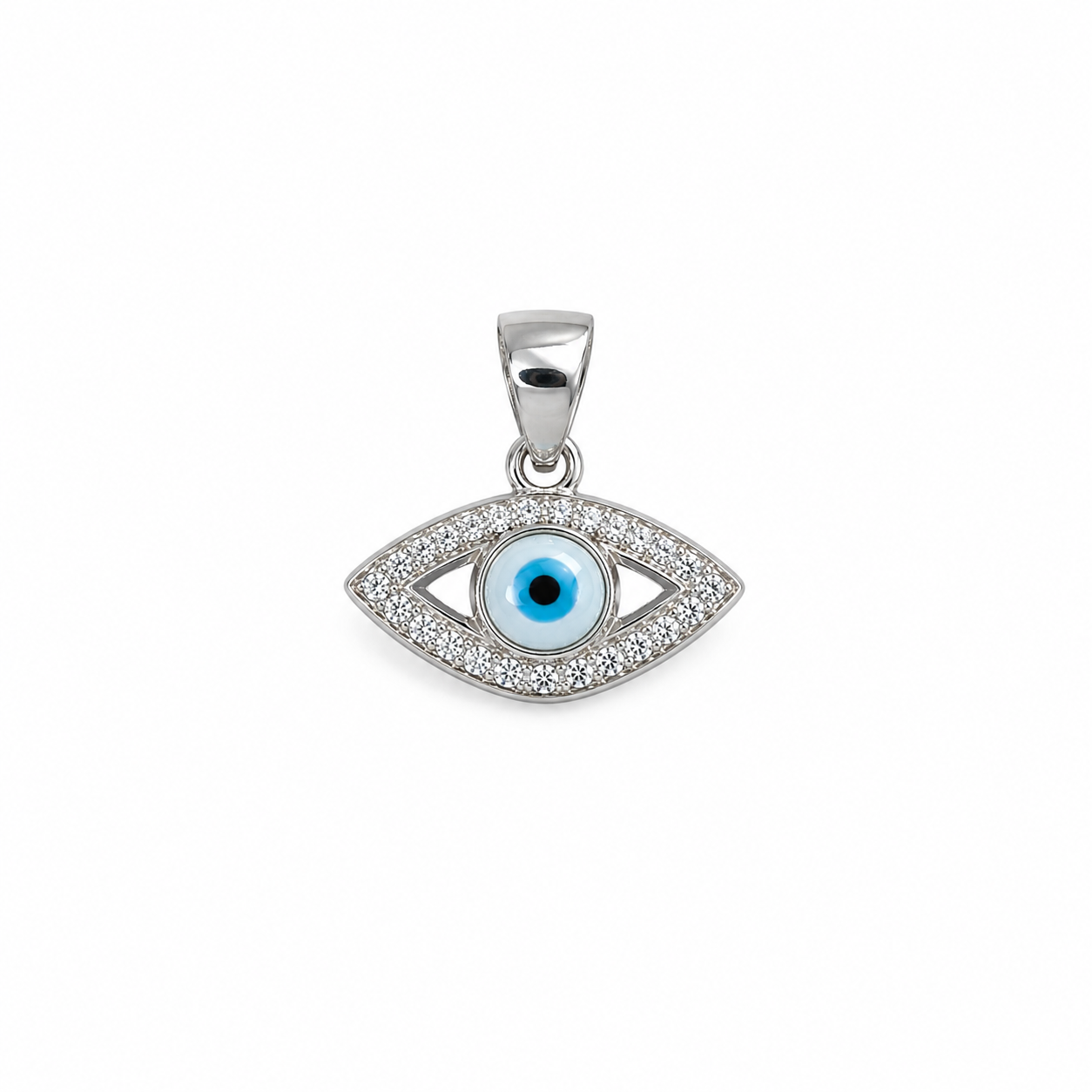 Evil Eye Sterling Silver Pendant