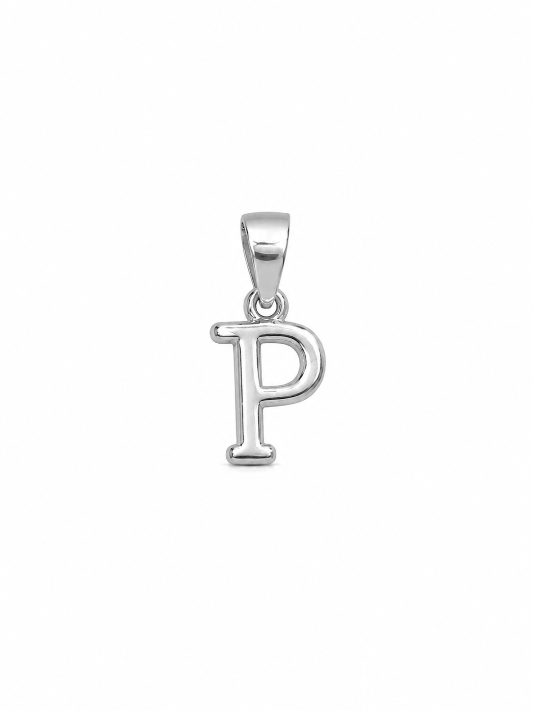 925 Sterling Silver Initial 'P' Pendant