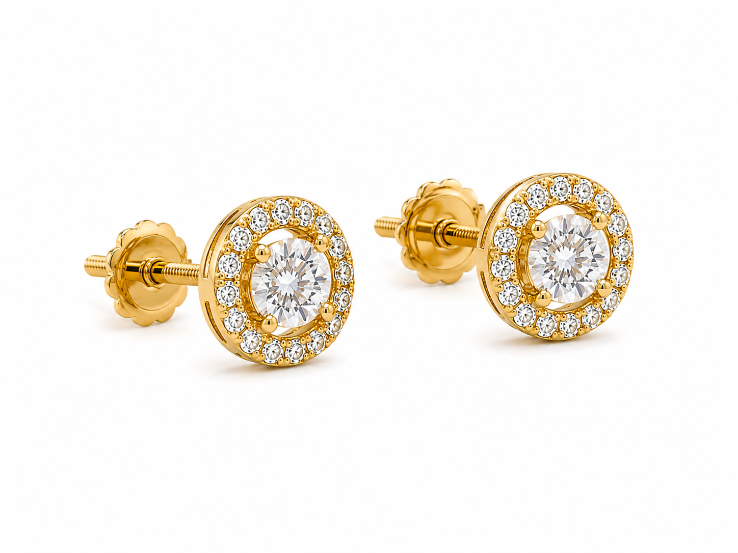 Halo Spark Stud Earrings
