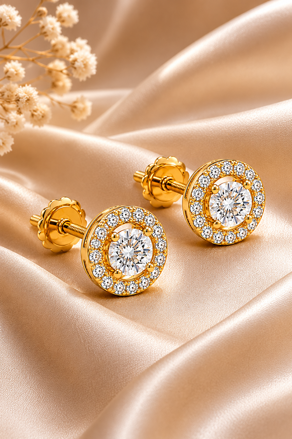 Halo Spark Stud Earrings