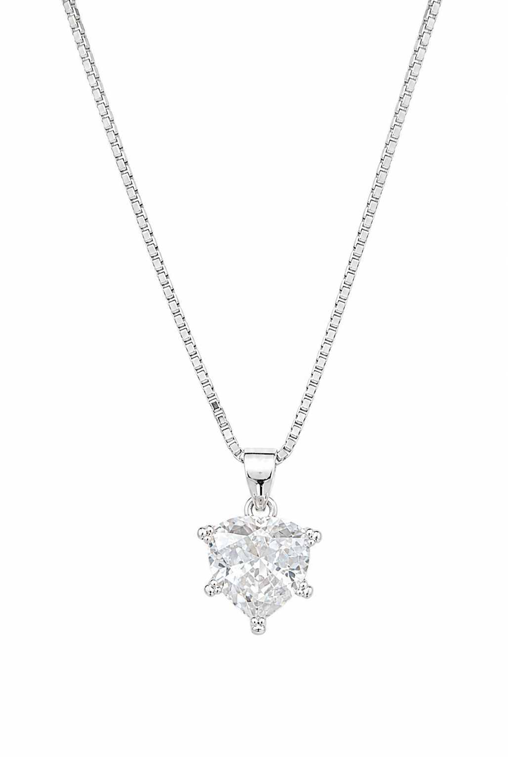 Heart Solitaire Pendant Necklace