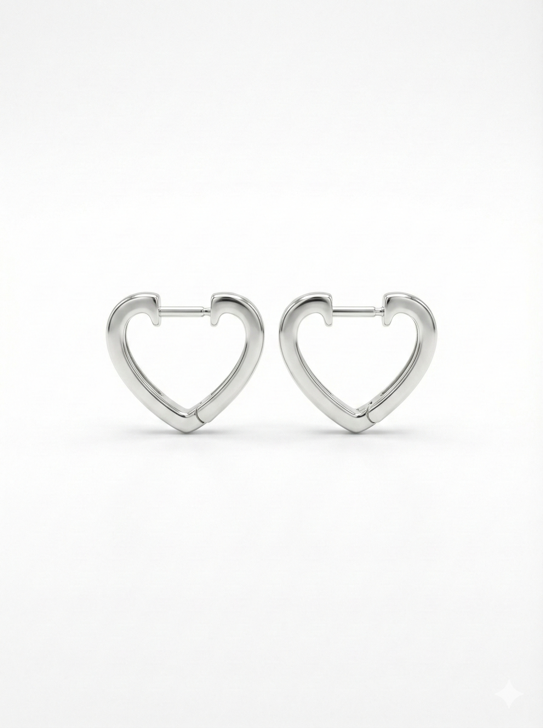 Amora Heart Hoops