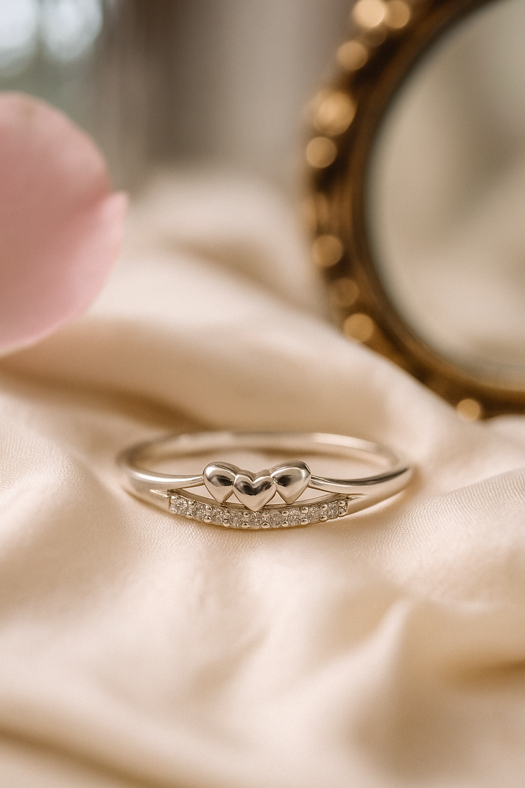 Twin Heart Silver Ring – Symbol of Togetherness