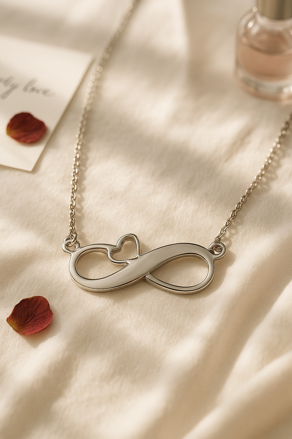 Eternal Heart Sterling Silver Necklace