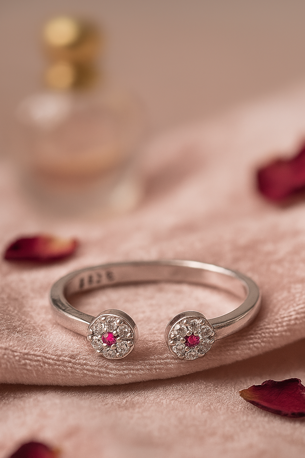 Rosette Twin Bloom Ring