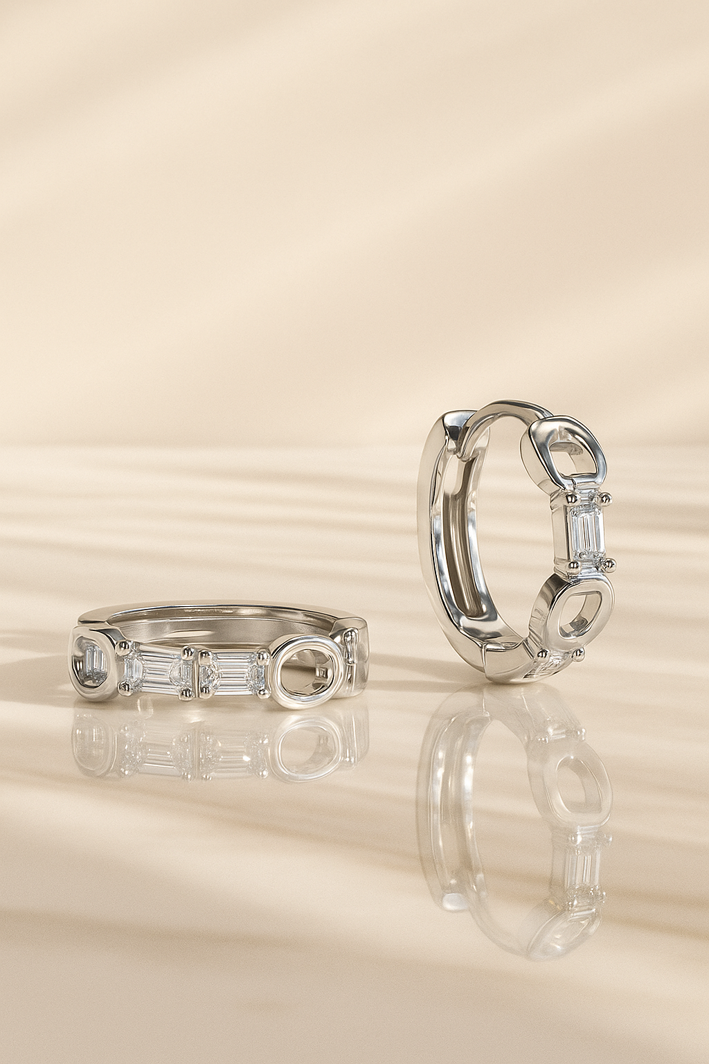 Zodiac Spark CZ Huggie Earrings | 925 Sterling Silver