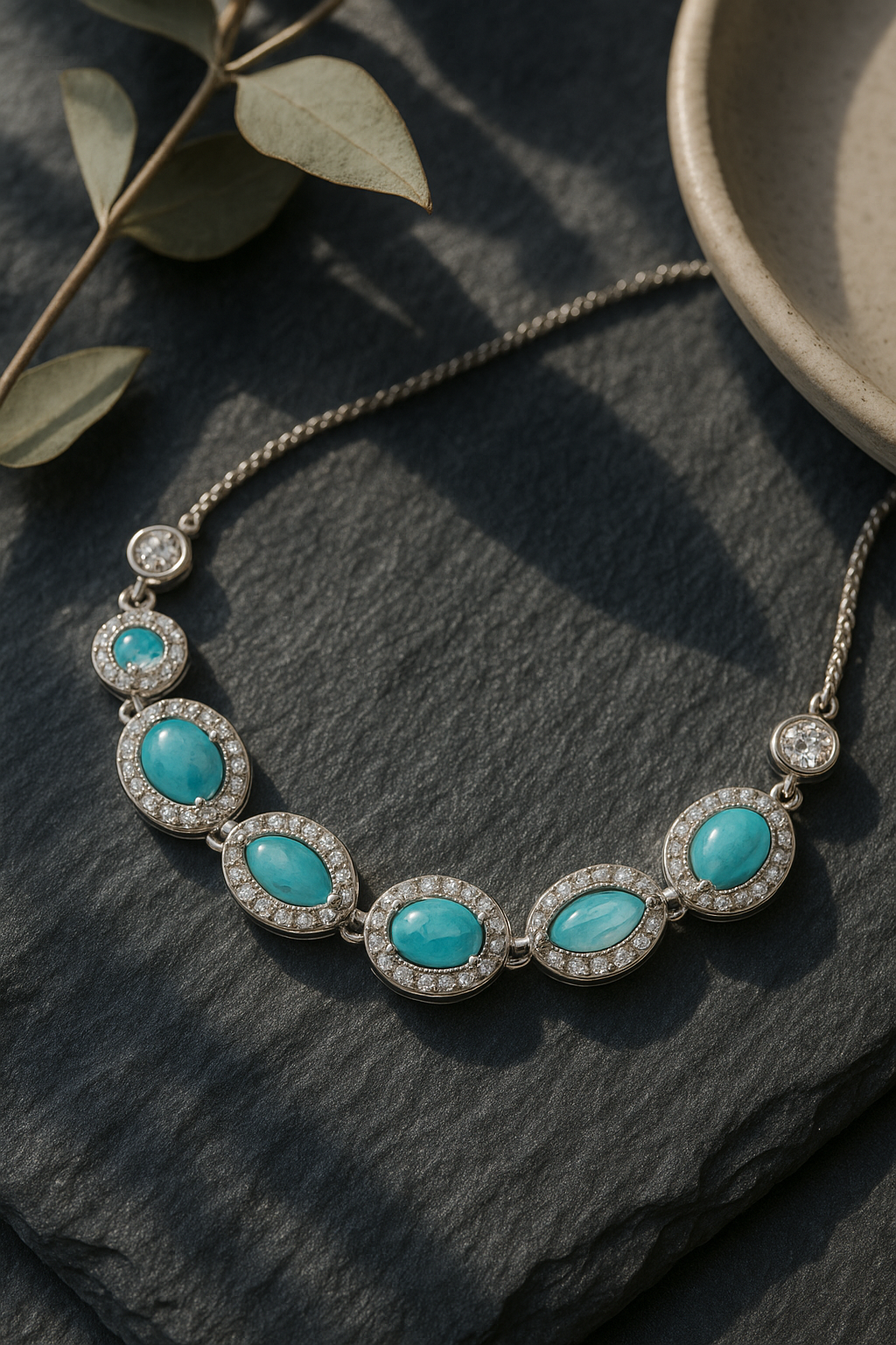 Turquoise Elegance Adjustable Bracelet | 925 Sterling Silver