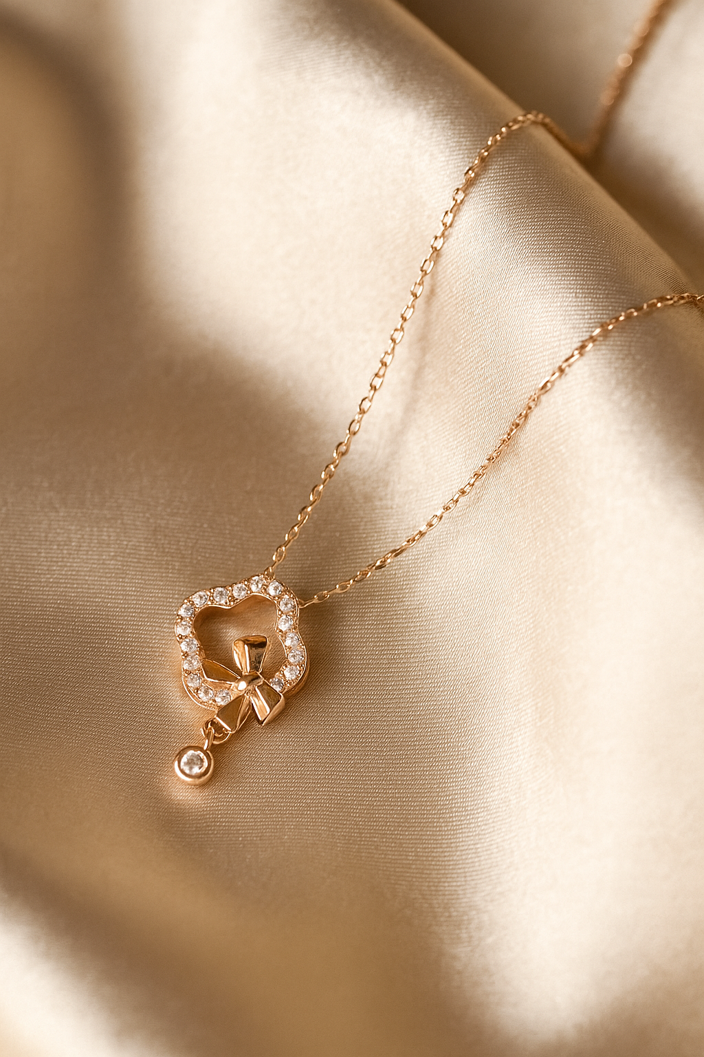 Blush Bloom Pendant Necklace