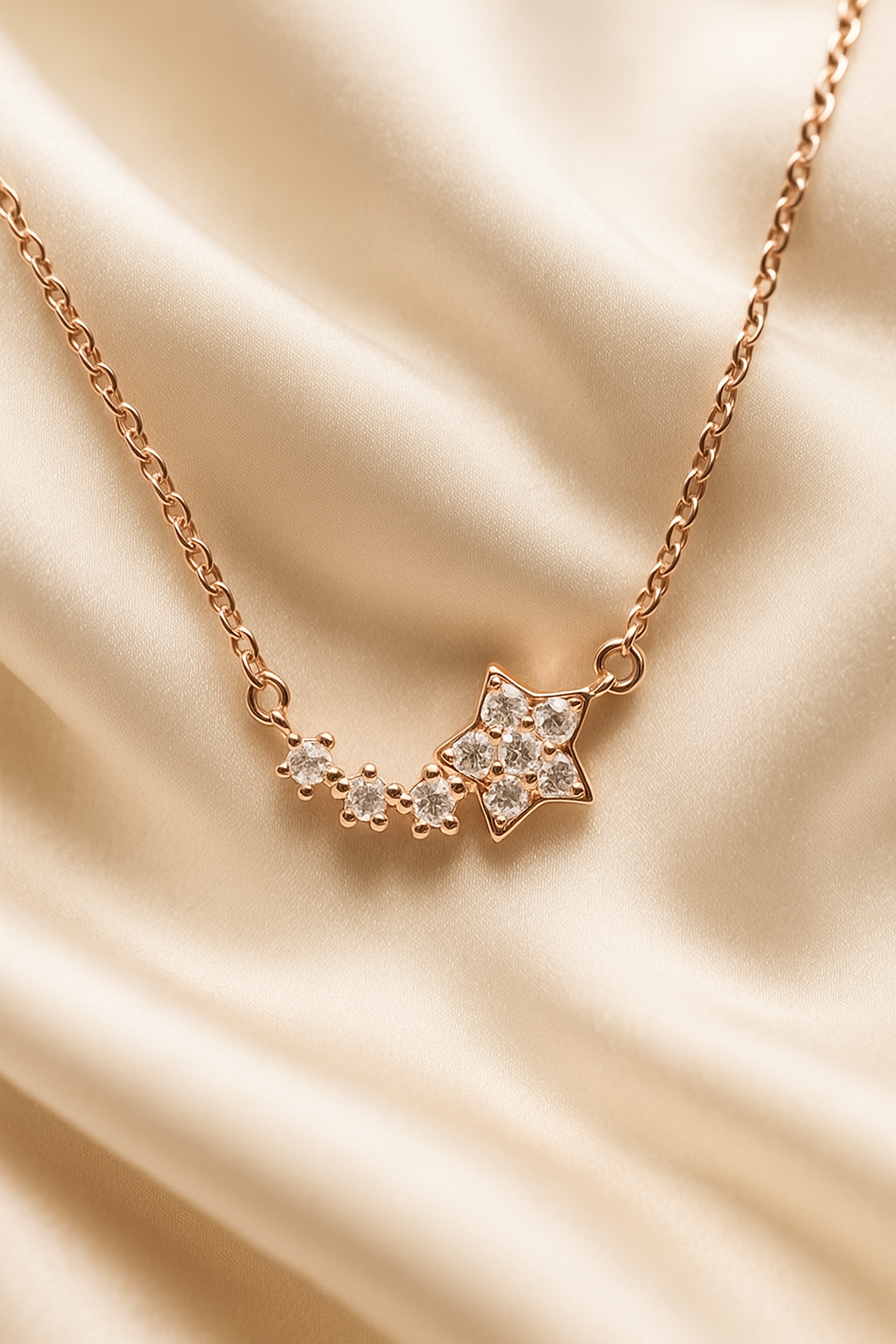 Celestial Star CZ Necklace | 925 Sterling Silver