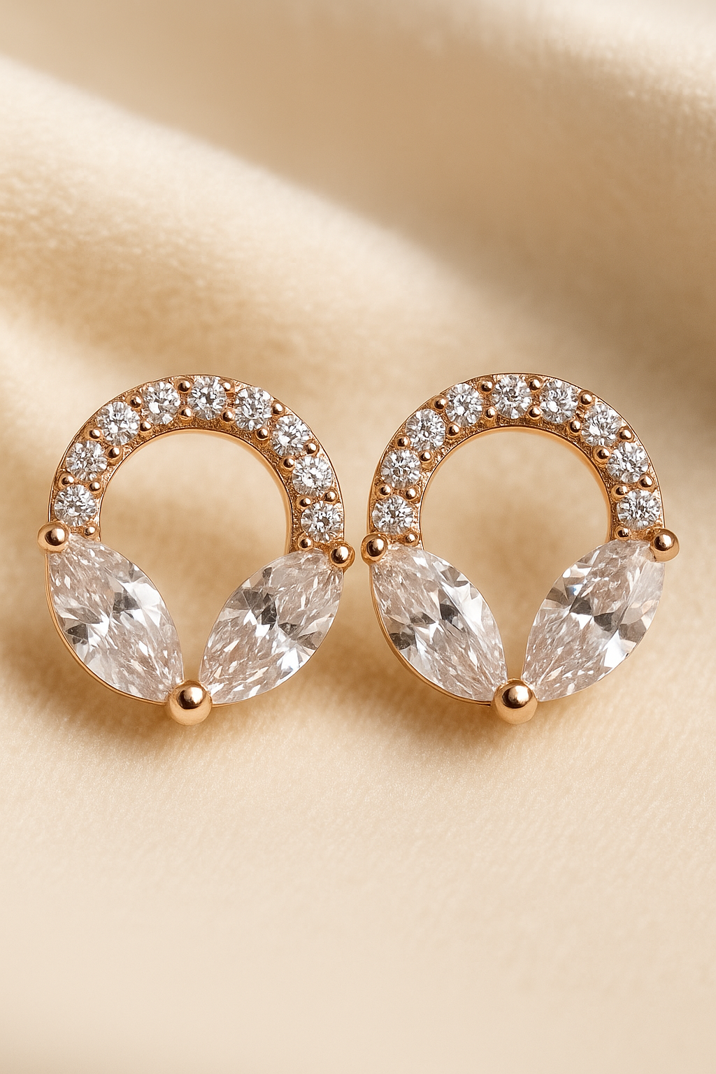 Marquise Glow Studs