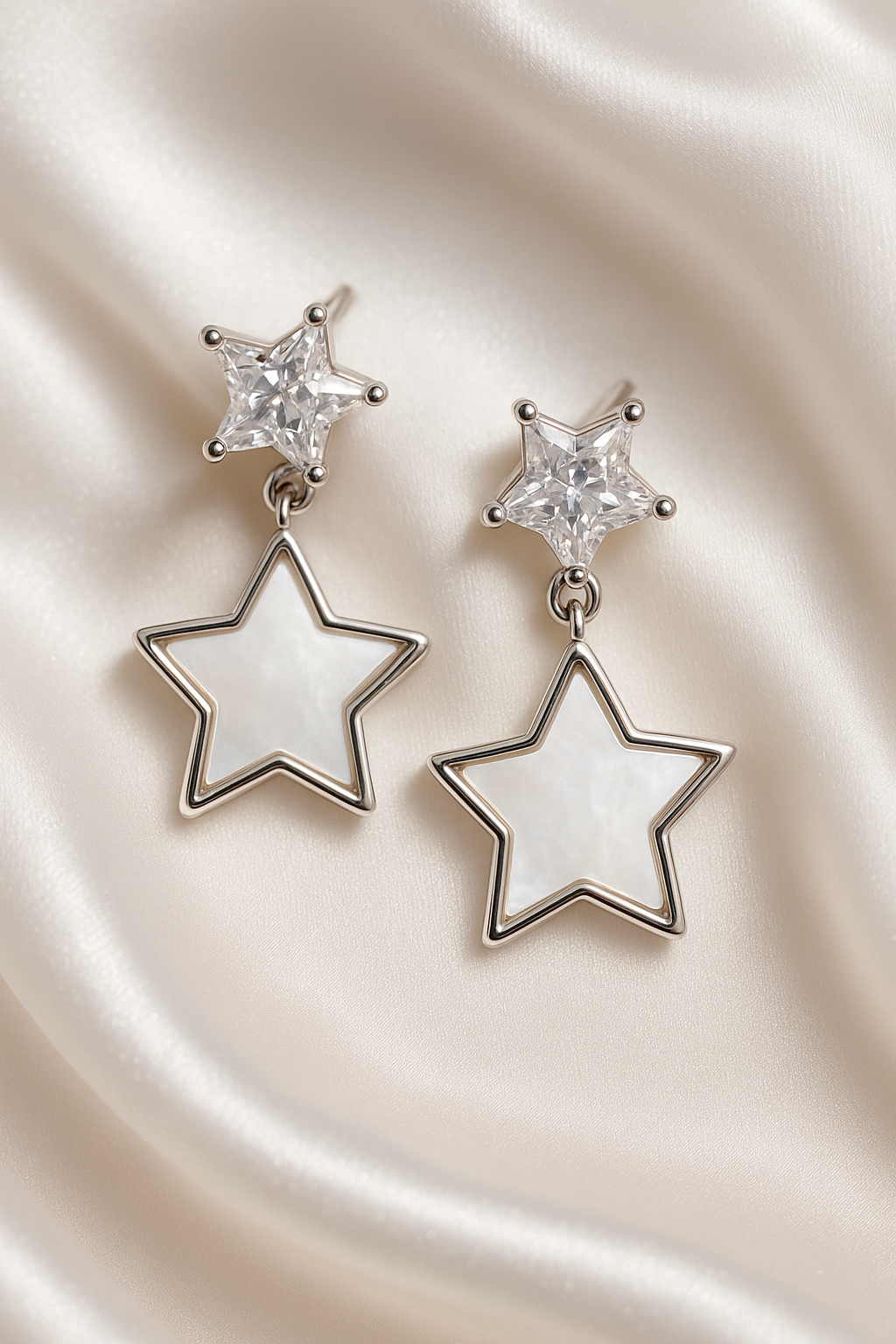 Celestial Sparkle Star Earrings | 925 Sterling Silver