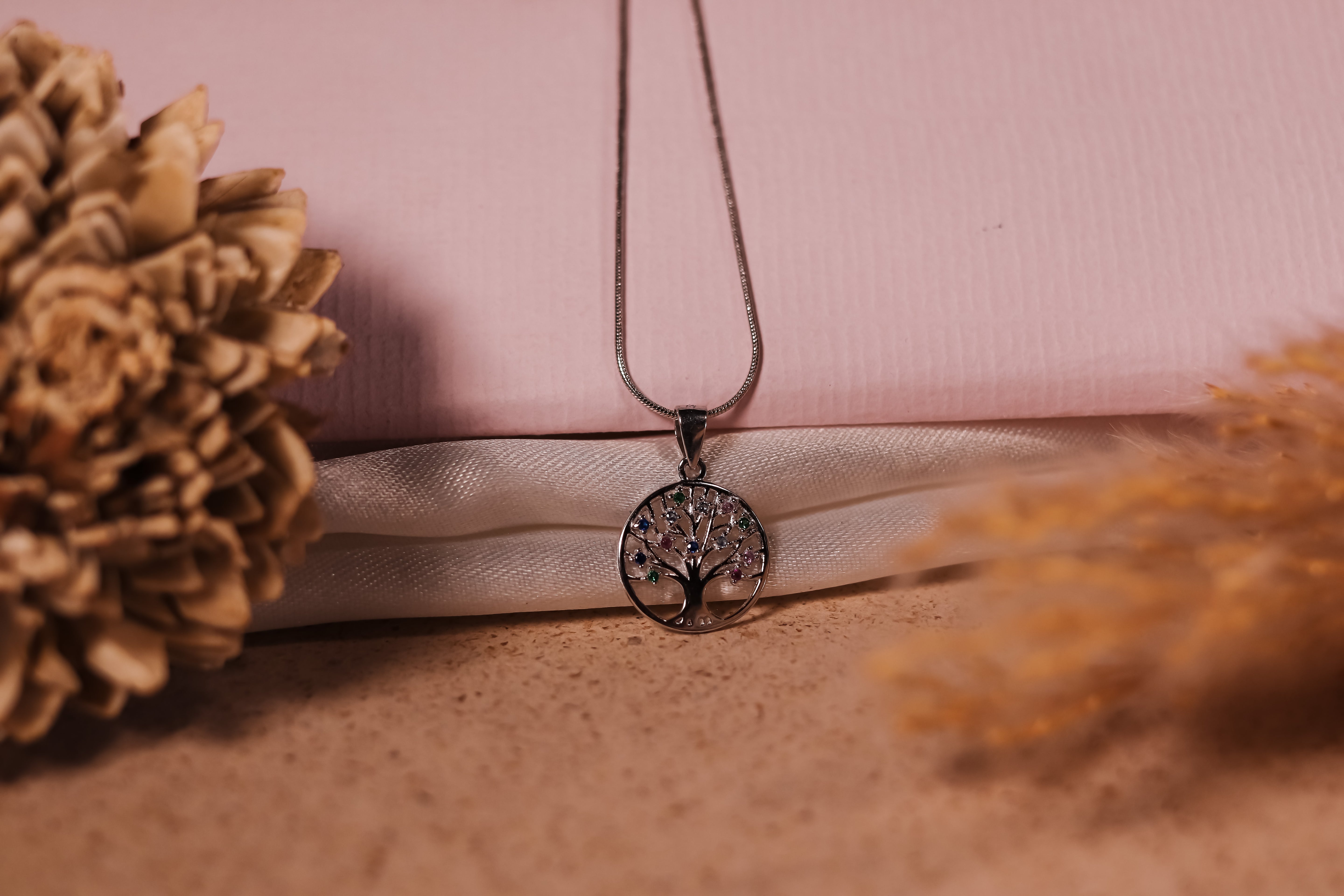Sterling Silver Tree of Life Pendant Necklace