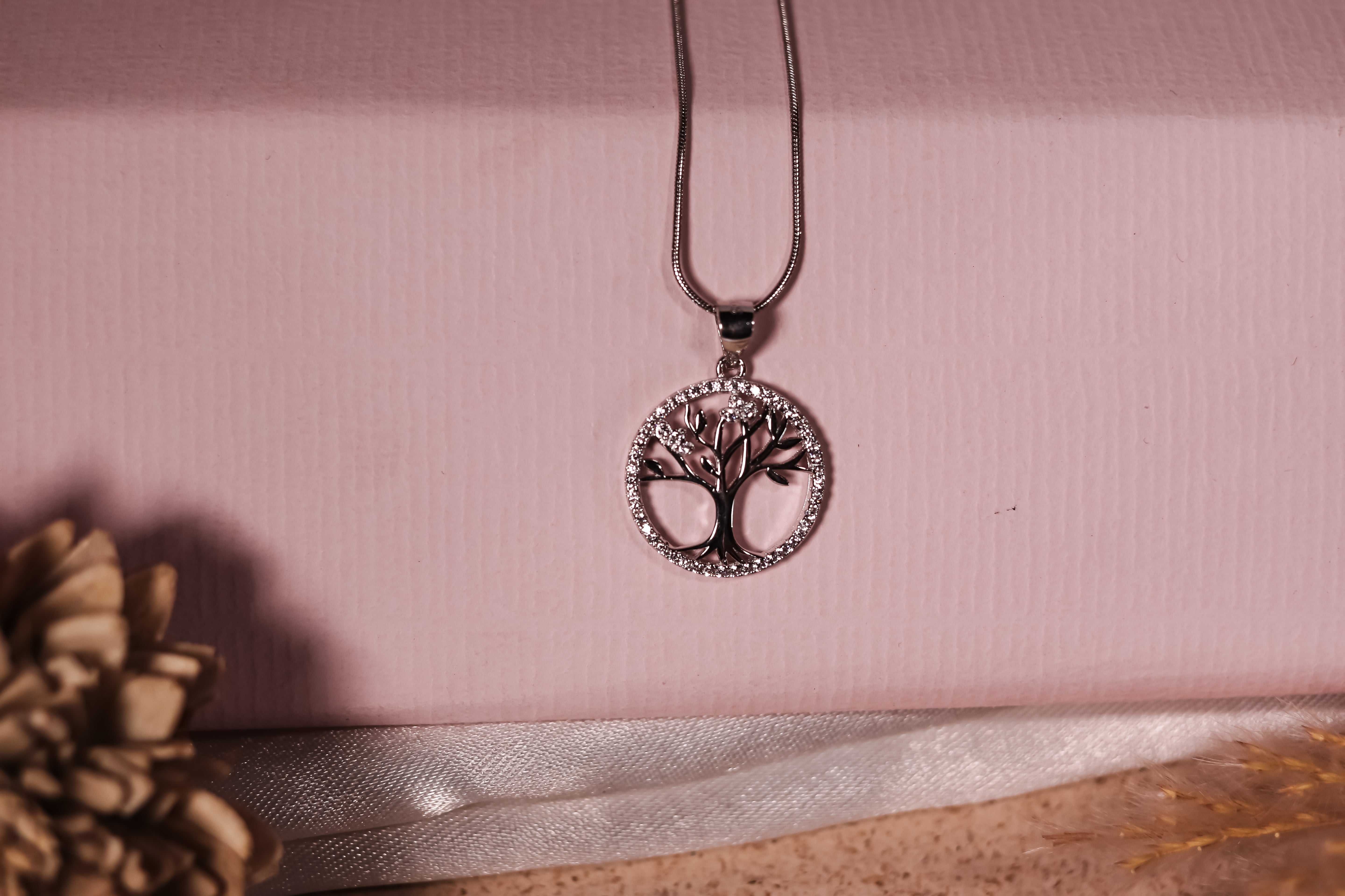 Sterling Silver Tree of Life Pendant Necklace