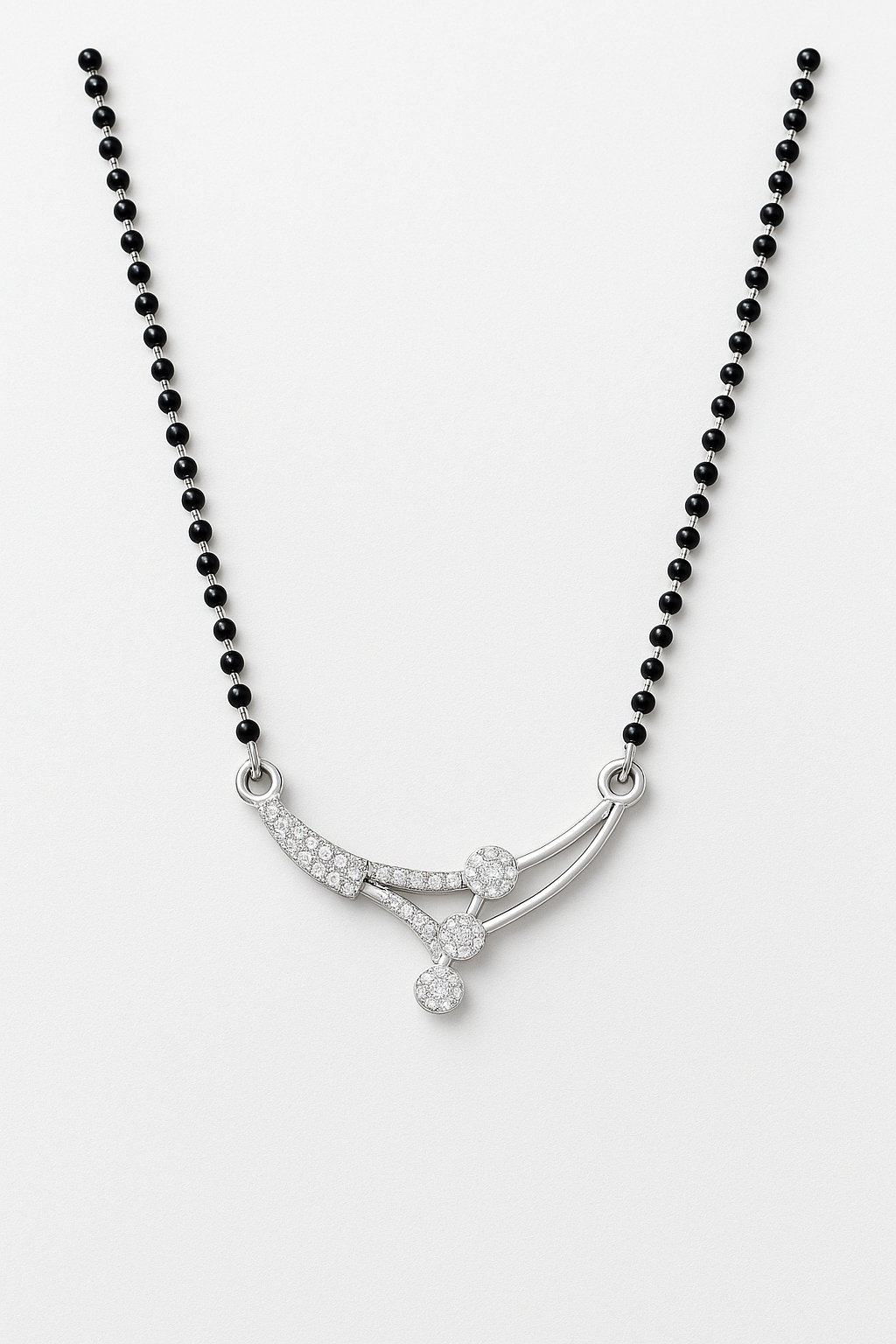 Graceful Sparkle Mangalsutra in 925 Sterling Silver