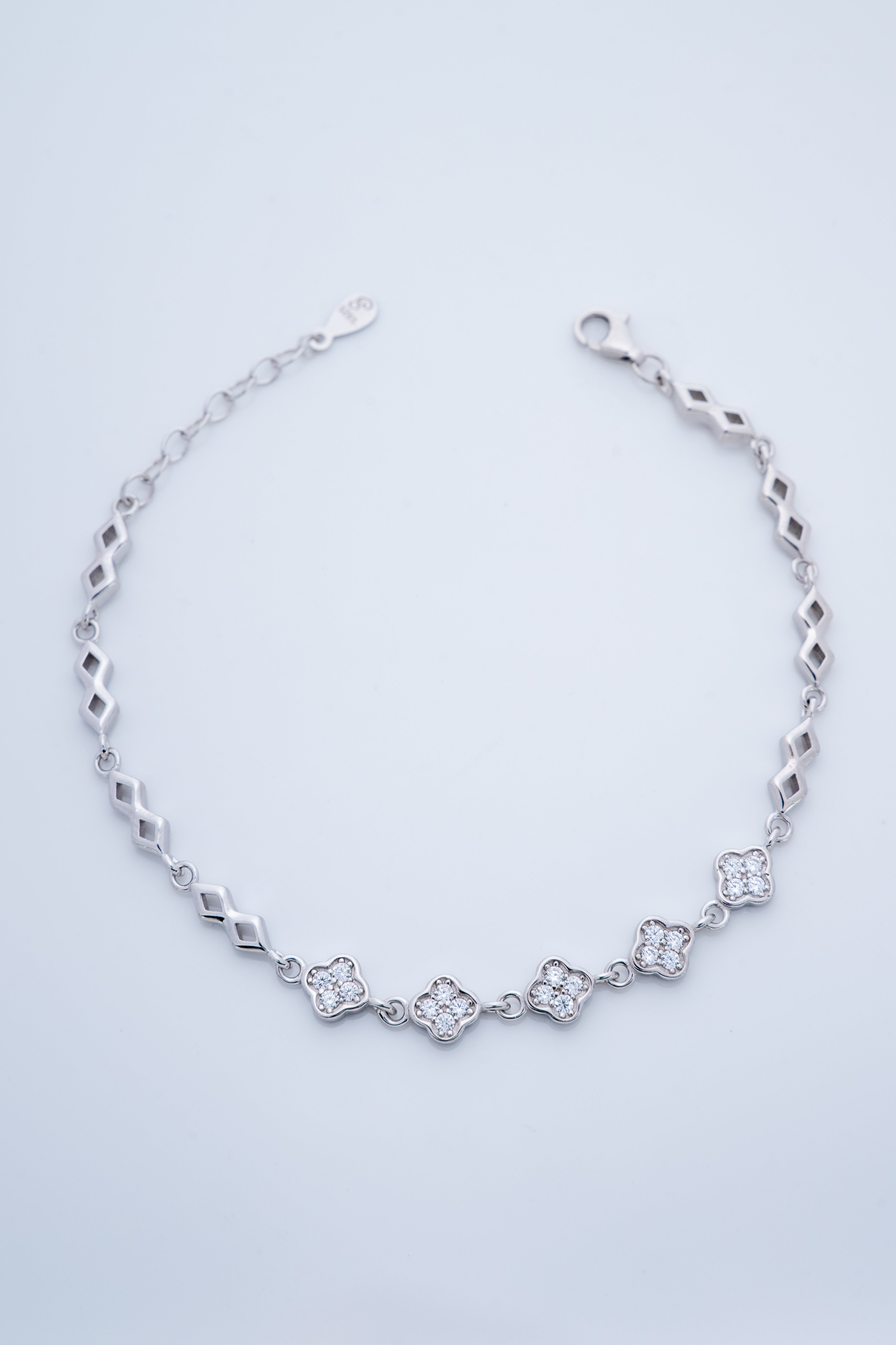 Floral Prism CZ Bracelet