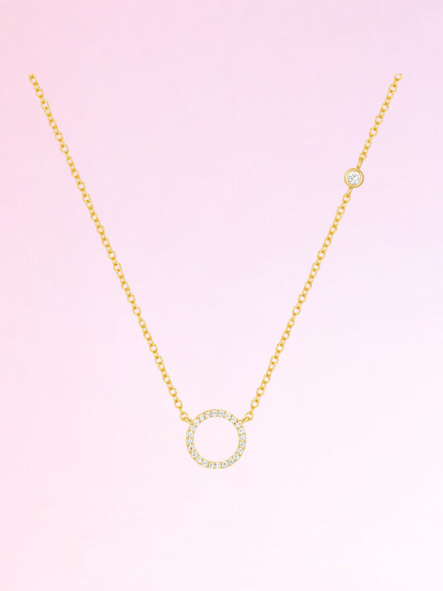 Circle of Sparkle Necklace – Gold