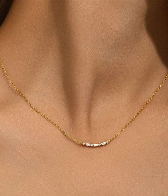Linear Baguette Necklace