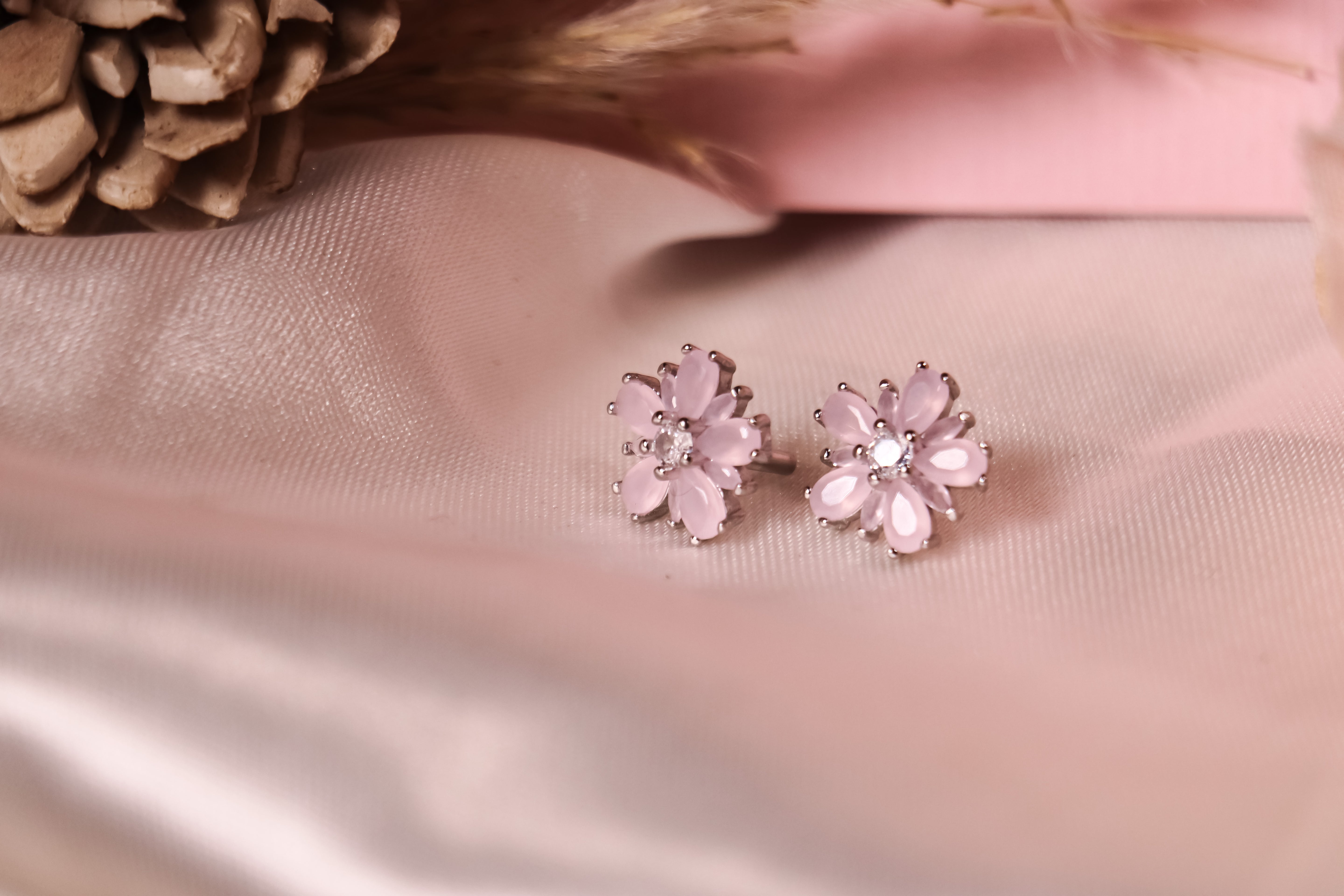 Blush Bloom Studs