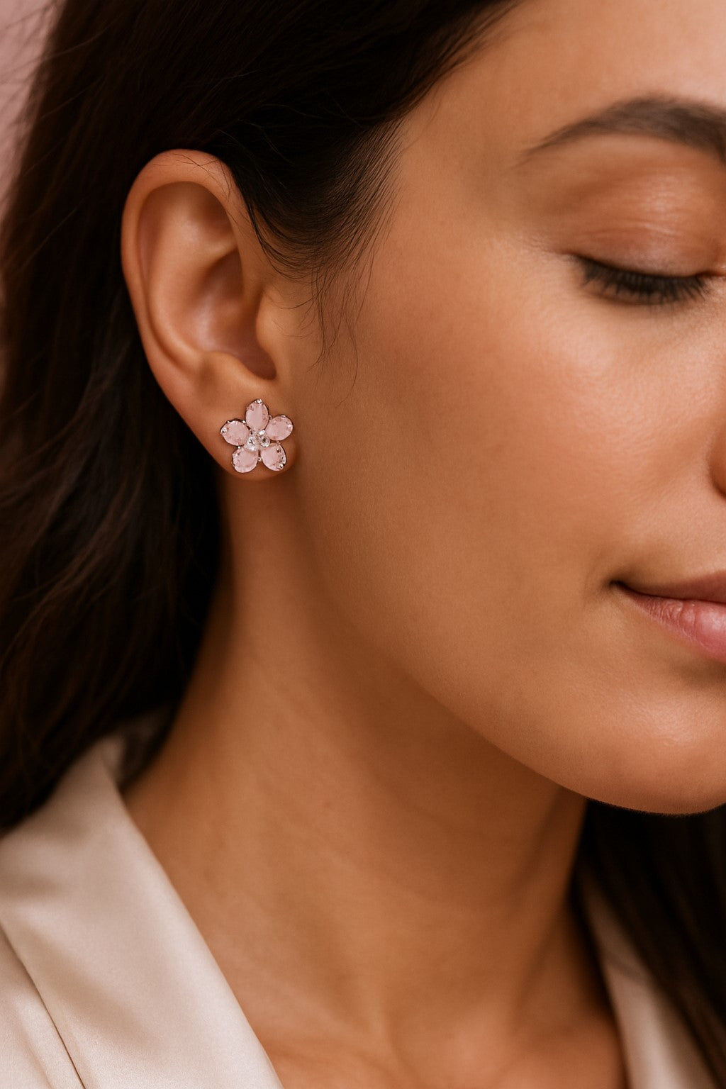 Blush Bloom Studs