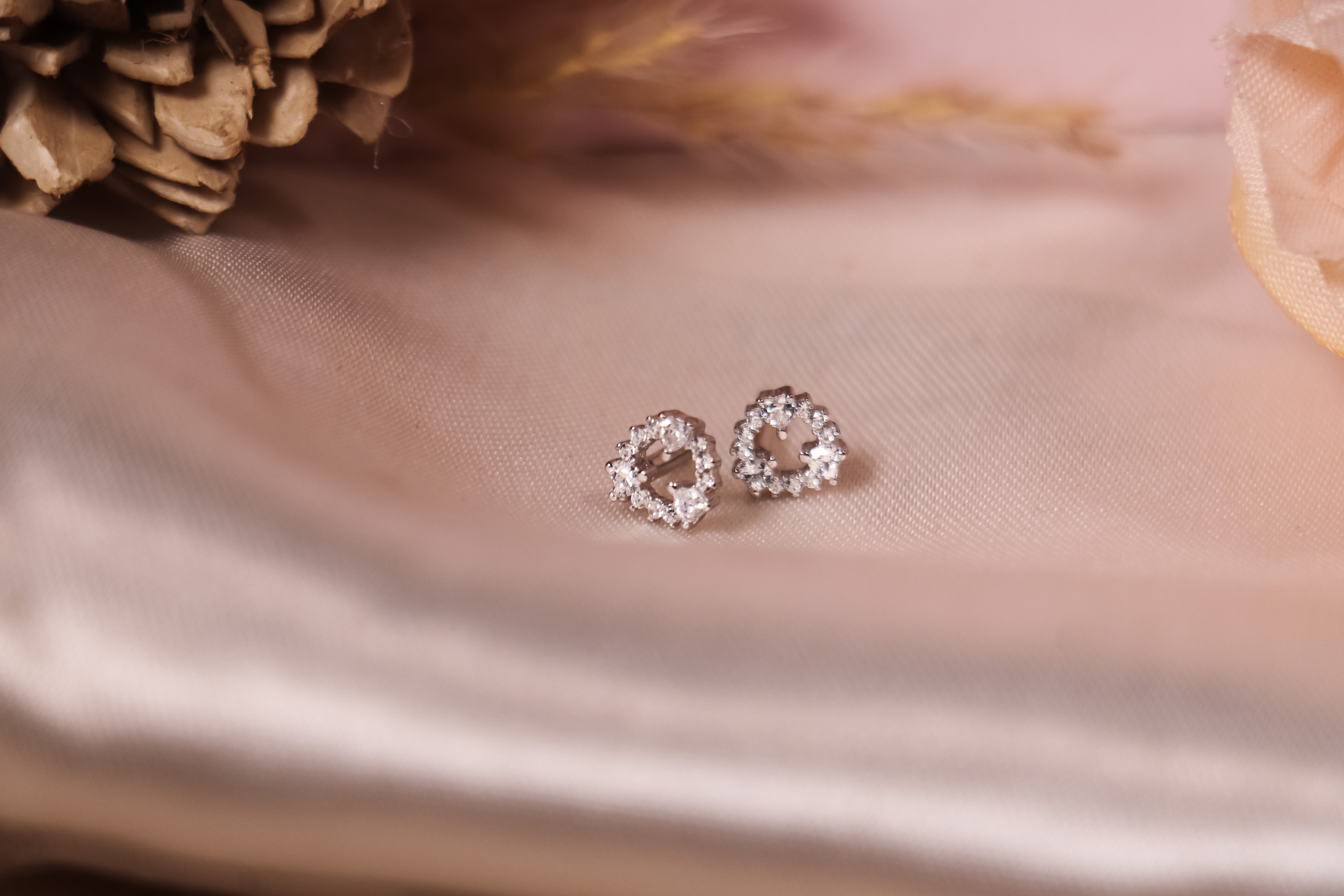 Diamond Wreath Studs