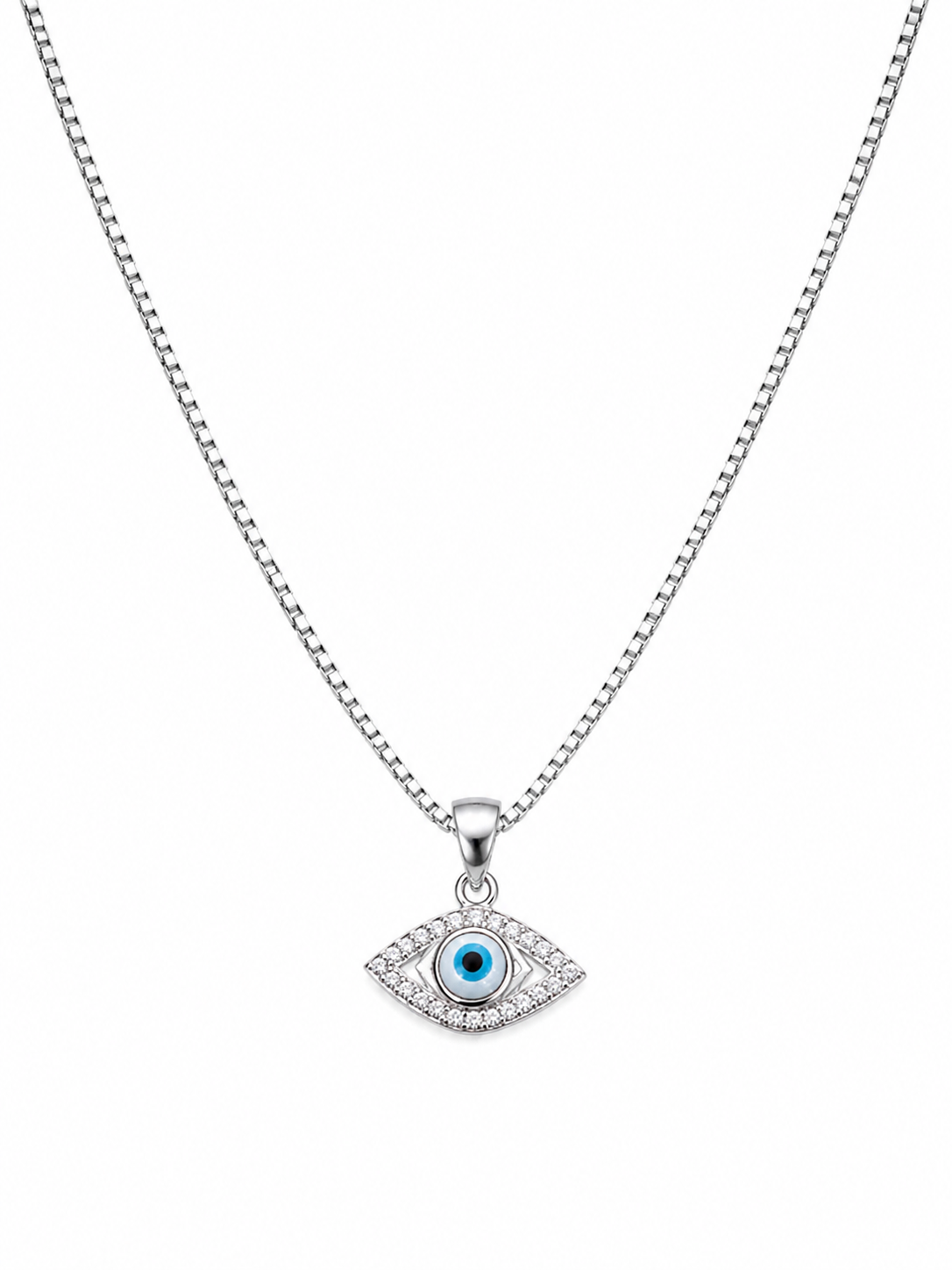 925 Sterling Silver Evil Eye Necklace