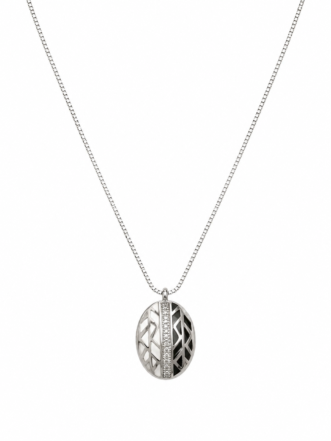 Elegant Sterling Silver Pendant Necklace