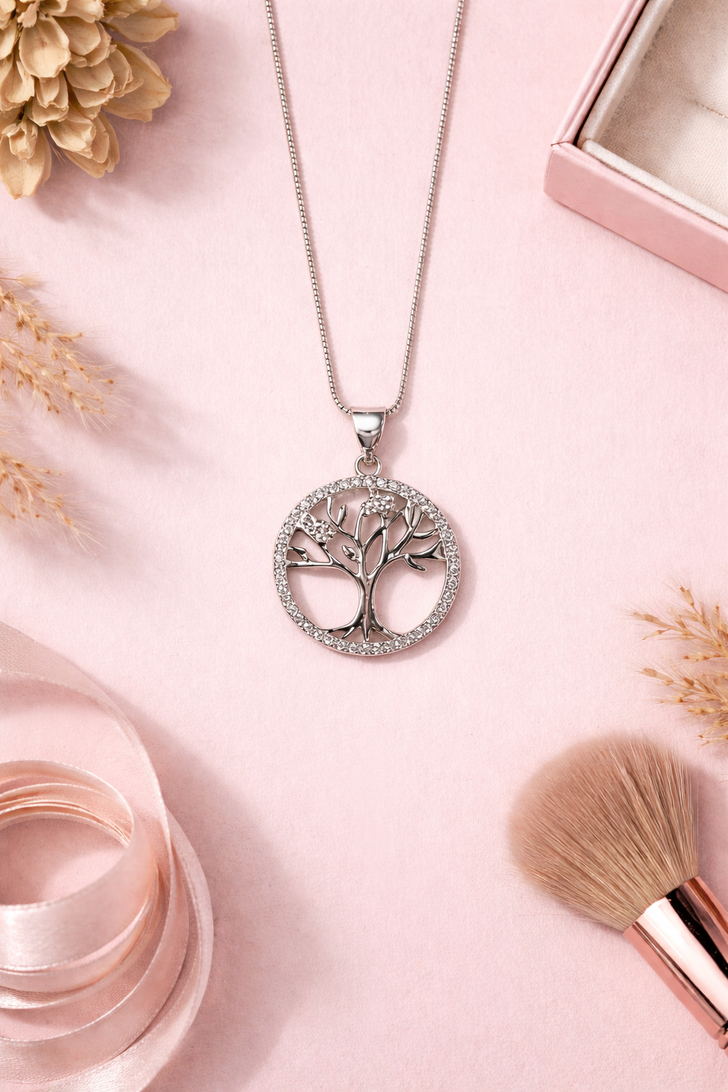Sterling Silver Tree of Life Pendant Necklace