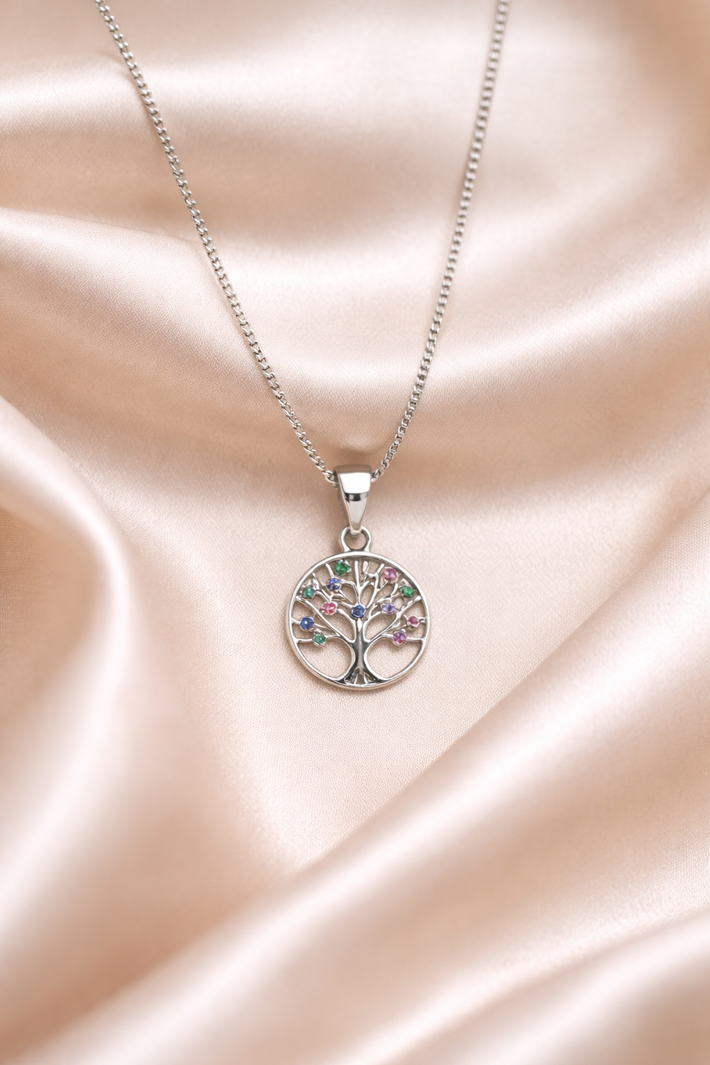 Sterling Silver Tree of Life Pendant Necklace