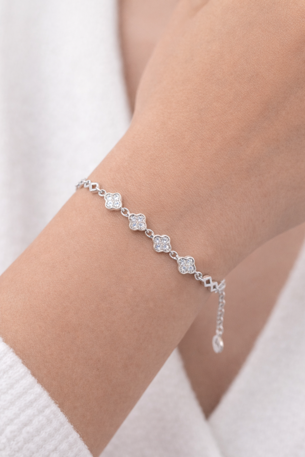 Floral Prism CZ Bracelet