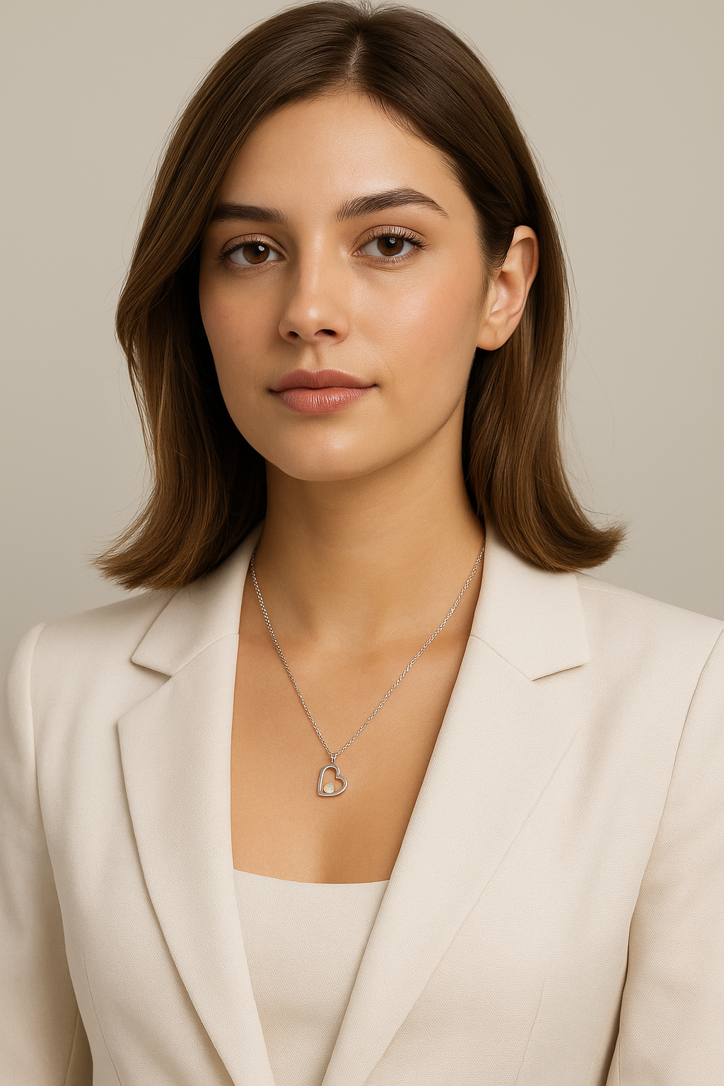 Heart Pearl Pendant Necklace – 925 Sterling Silver