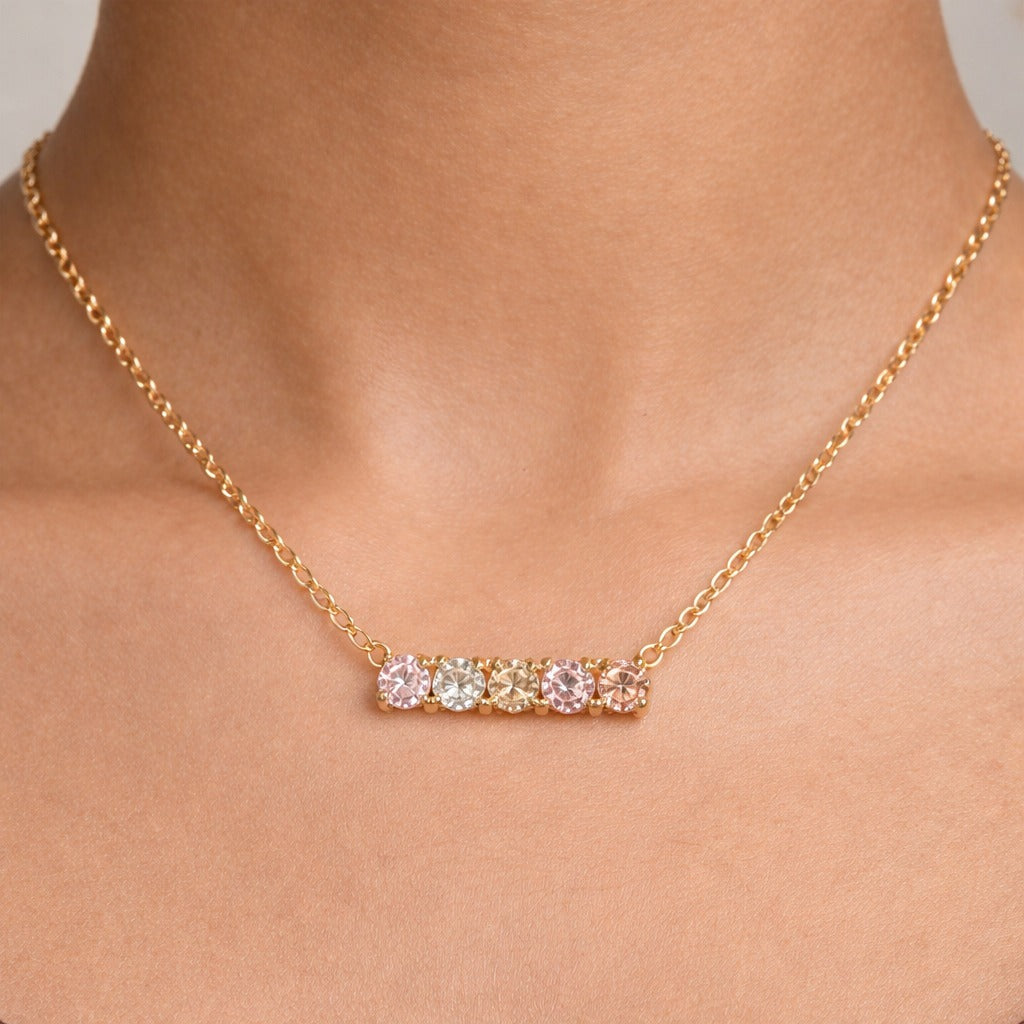 Rainbow Bar Necklace