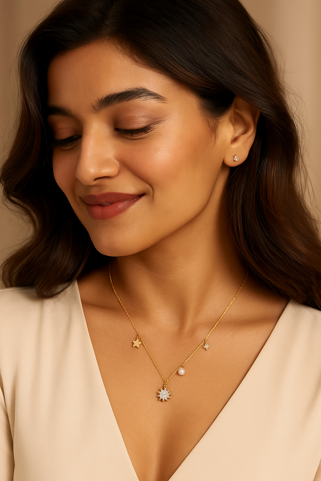 Stardust Cluster Necklace