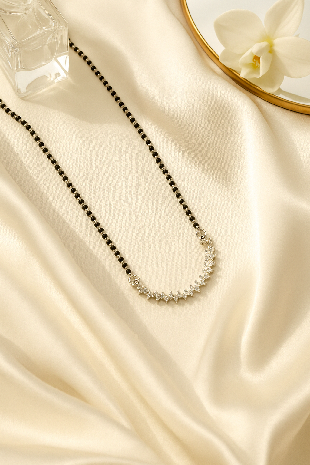 Celestial Sparkle Curve Mangalsutra